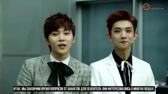 [Рус.Саб] 151012 SEVENTEEN CUT @ Behind THE SHOW