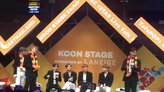 [VK][180929] MONSTA X fancam - Star Live Talk @ KCON 2018 THAILAND