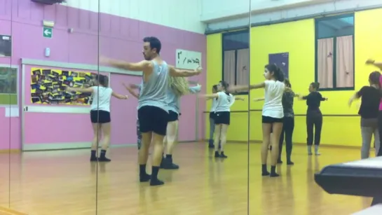 Modern dance class warm up- David Manico