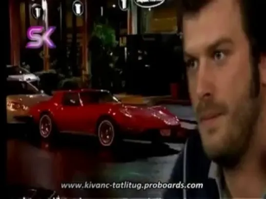 Kivanc in His Maserati