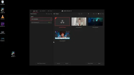 Бекап базы данных и установка двух версий Davinci Resolve на одном компьютере