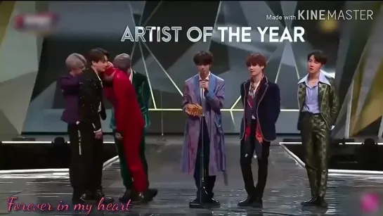 14.12.2018г.  ОЗВУЧКА- BTS MAMA лучший Артист года