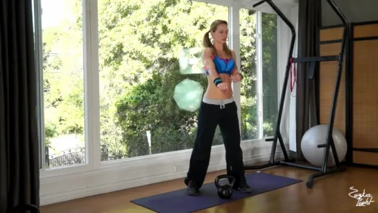 5 Minute Fat Burning Kettlebell Workout #69