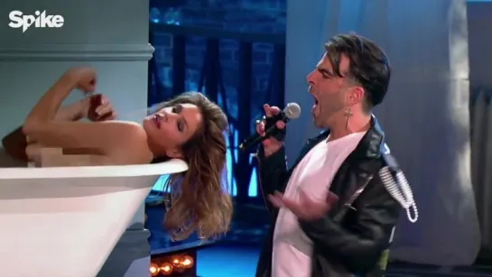 Zachary Quinto performs George Michaels Freedom! 90 (with Cindy Crawford) - Lip Sync Battle