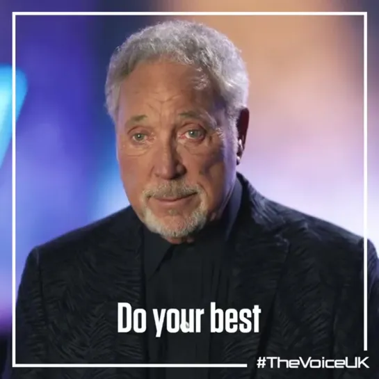 Sir Tom Jones gives us his three word advice (The Voice UK 2020)