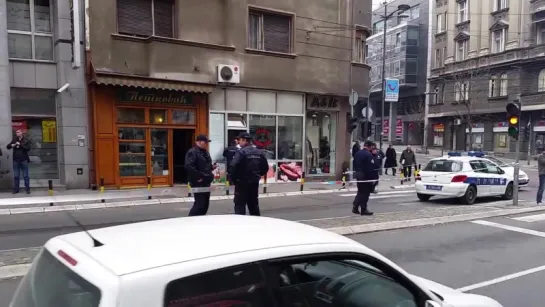 В столице Сербии в Белграде смертник подорвал себя в местной булочной (21.03.2016)