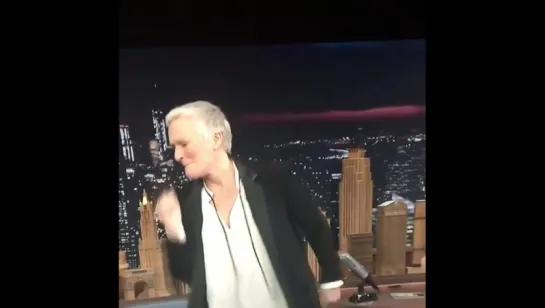 Glenn Close arrives on «The Tonight Show with Jimmy Fallon» January 25, 2017