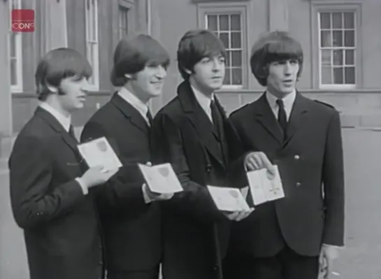 The Beatles receive an MBE