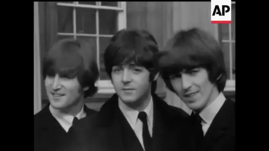 The Beatles Receive their MBEs - Beatlemania scenes!