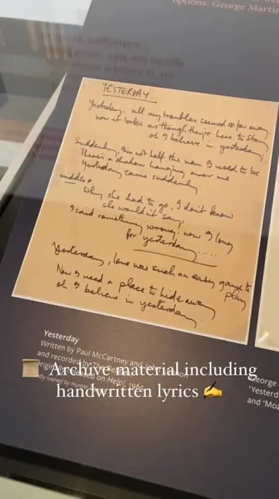 Did you know there is a free Paul McCartney display at the British Library?