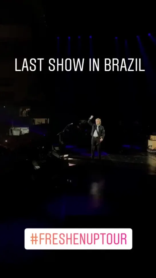 Last show in Brazil