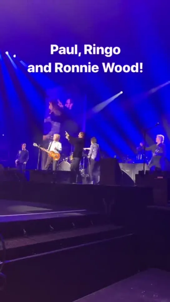 Paul, Ringo and Ronnie Wood!