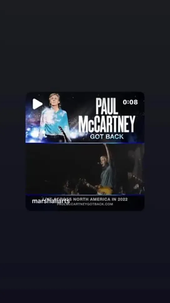 #PaulMcCartneyGOTBACK 2022