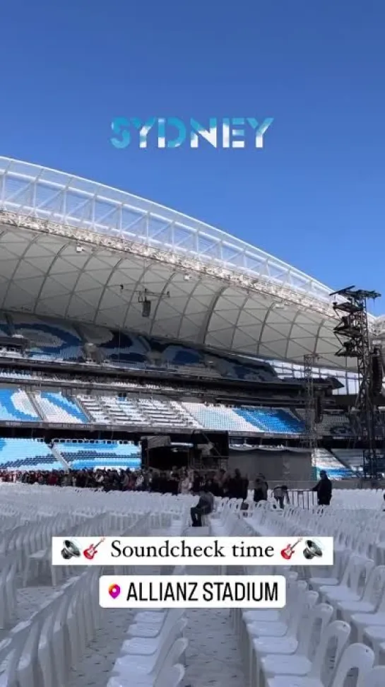 Soundcheck time in Sydney