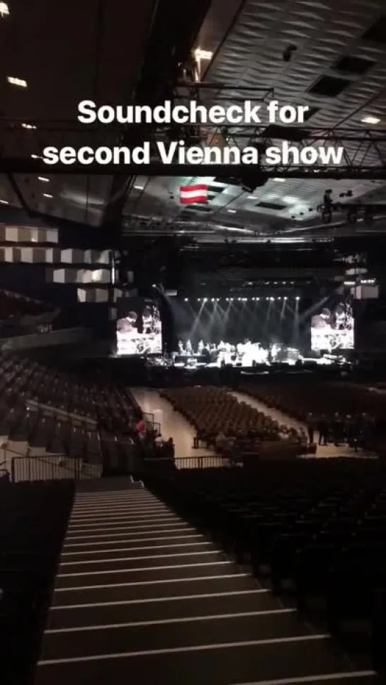 Soundcheck for second Vienna show