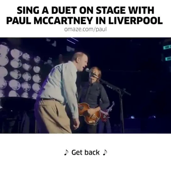 Sing A Duet On Stage With Paul McCartney In Liverpool