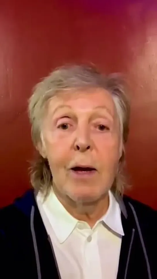 Paul McCartney celebrating Jon Bon Jovi with 2024 Person of the Year Award