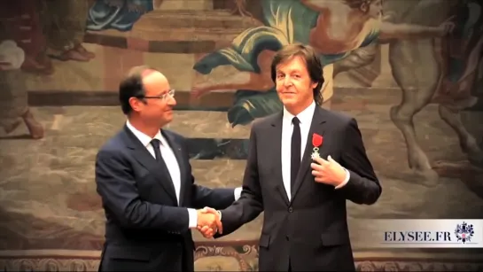 Paul McCartney - French Legion of Honour Ceremony Video