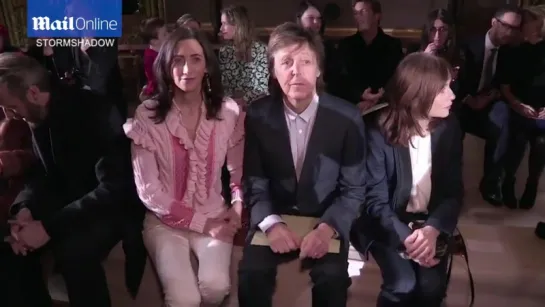 Paul McCartney brings wife Nancy to daughter Stella's PFW show