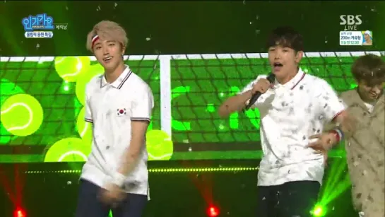 160807 Eric Nam - Can't Help Myself (feat. Jang Sebin of SNUPER) @ Inkigayo