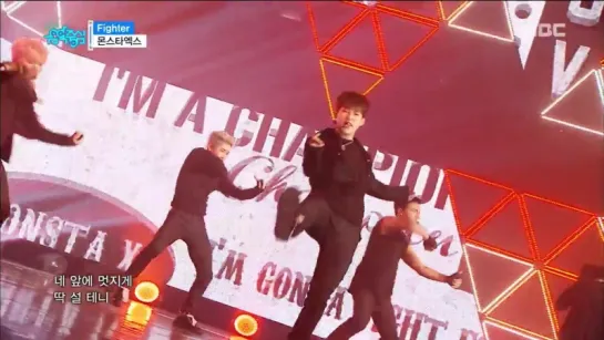 [VK][22.10.2016] MONSTA X - 'Fighter' @ Show Music Core