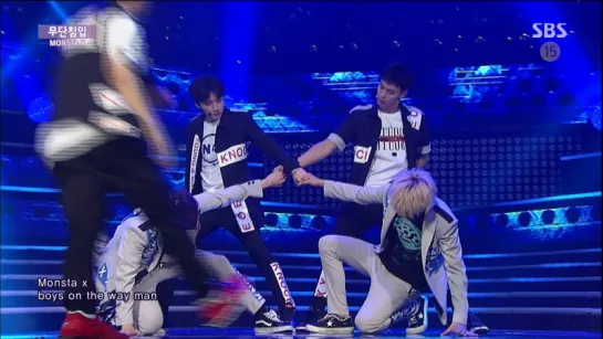 [VK] [14.06.15] Monsta X - Trespass @ Inkigayo