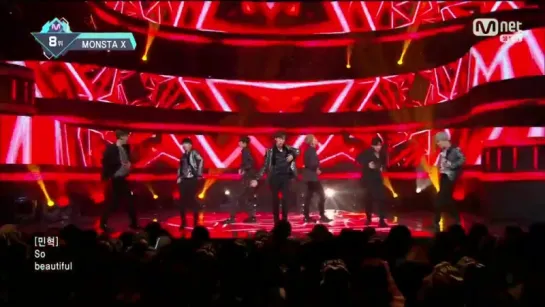 [VK][170413] MONSTA X - 'Beautiful' @ M!COUNTDOWN