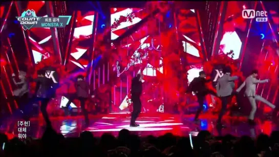 [VK][170323] MONSTA X - 'Ready or Not' + 'Beautiful' @ M!COUNTDOWN