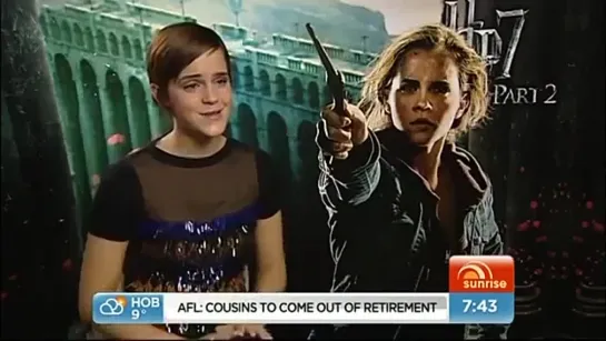 Emma Watson Deathly Hallows Sunrise Interview