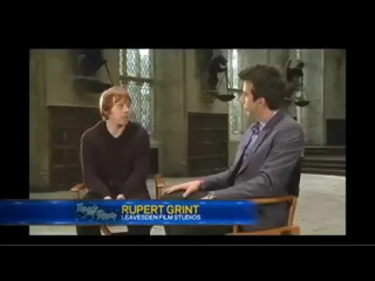 New interview of Emma Watson, Daniel Radcliffe and Rupert Grint on set