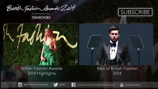 British Fashion Awards 01.12.14 - победа Эммы в номинации British Style Award