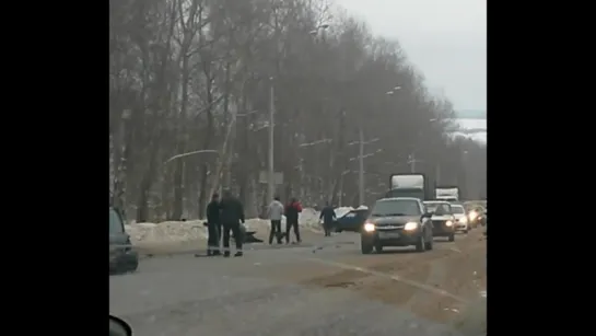 27.12.2016 Последствия ДТП с нетрезвым водителем на Воткинском шоссе (Ижевск)