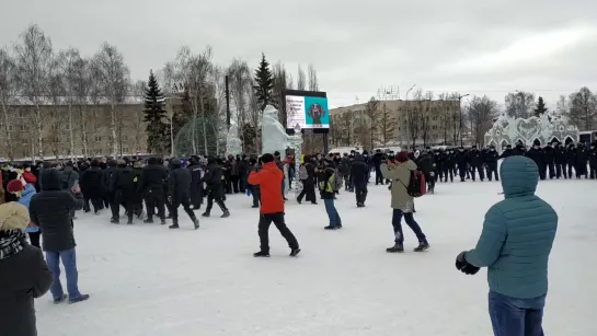 31.01.2021 Митинг на ЦП в Ижевске Удмуртия