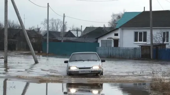 Весна 2016 Паводок в Игре. ЖД район. (Удмуртия)