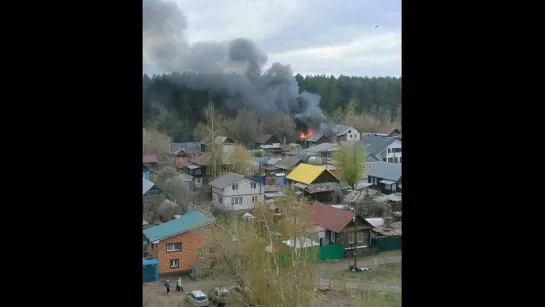 28.04.2023 Пожар на ул. Кошевого. Ижевск.