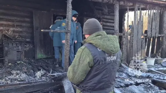 24.01.2023 Пожар в селе Люкшудья Завьяловского района Удмуртии.