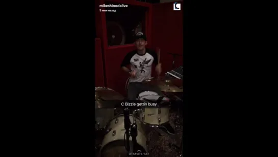 MikeShinodaLive snapchat - in the studio [LPCoalition]