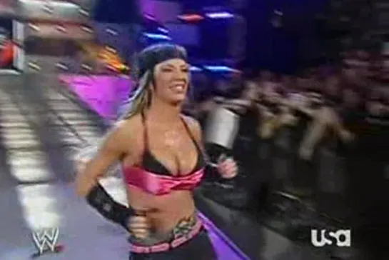 016 - WWE - Mickie James vs Melina Perez - Falls Count Anywhere Match - Raw