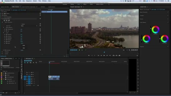 Мини-курс Основы видеомонтажа в Adobe Premiere Pro CC. Урок 6 - Основы цветокоррекции и вывод готового фильма