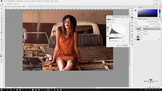 Коррекция баланса белого, света и тени Photoshop CC (от Bratskij Valentin)
