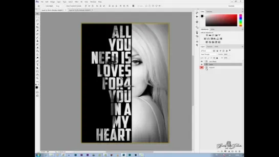 Photoshop CC Обзор - PSD Портрет из текста