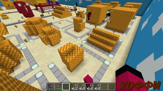 [TheFlackJK] 100 подписчиков, но ИГРА В КАЛЬМАРА в МАЙНКРАФТ (Minecraft)