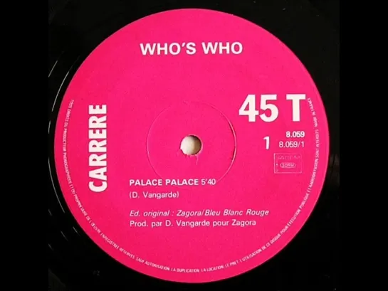 Whos Who -- Palace Palace