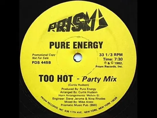 Pure Energy - Too Hot