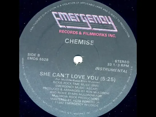 Chemise - She Cant Love You 1982