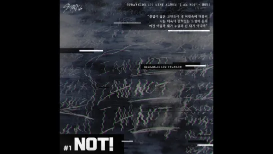 Stray Kids -"NOT!" -  INST. Lyric Card 1 1st mini-album