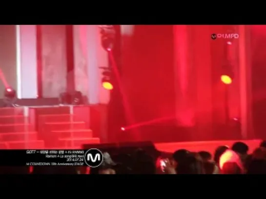 [FANCAM:PERF] 140724 GOT7 - How To Avoid The Sun + It’s Raining + Rainism (Rain Cover) @ M!Countdown 10th Anniversary Special.