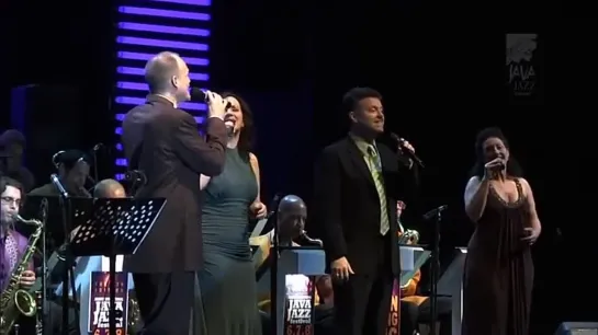 2009 New York Voices With Ron King Big Band on a Clear Day Live at Java Jazz Festival