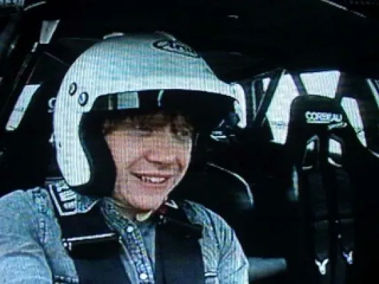 Rupert Grint on the television show "Top Gear" 23.07.11