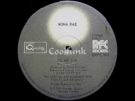 Mona Rae – Do Me (12  Disco-Boogie 1981)